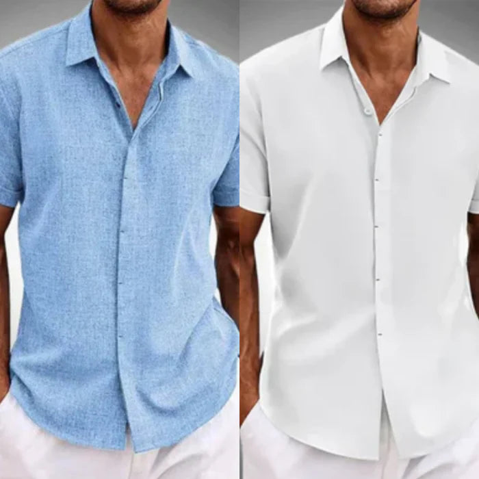Camisas de Lino de Manga Corta para Hombre | ORIGINAL