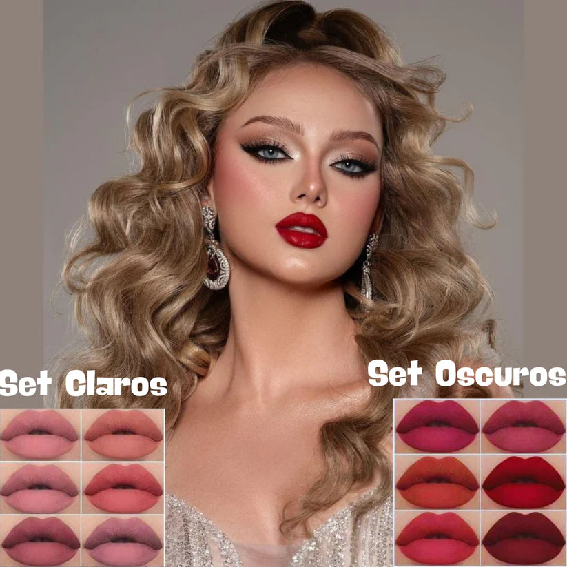 Labiales WaterProof Setx6+SuperObsequio💋