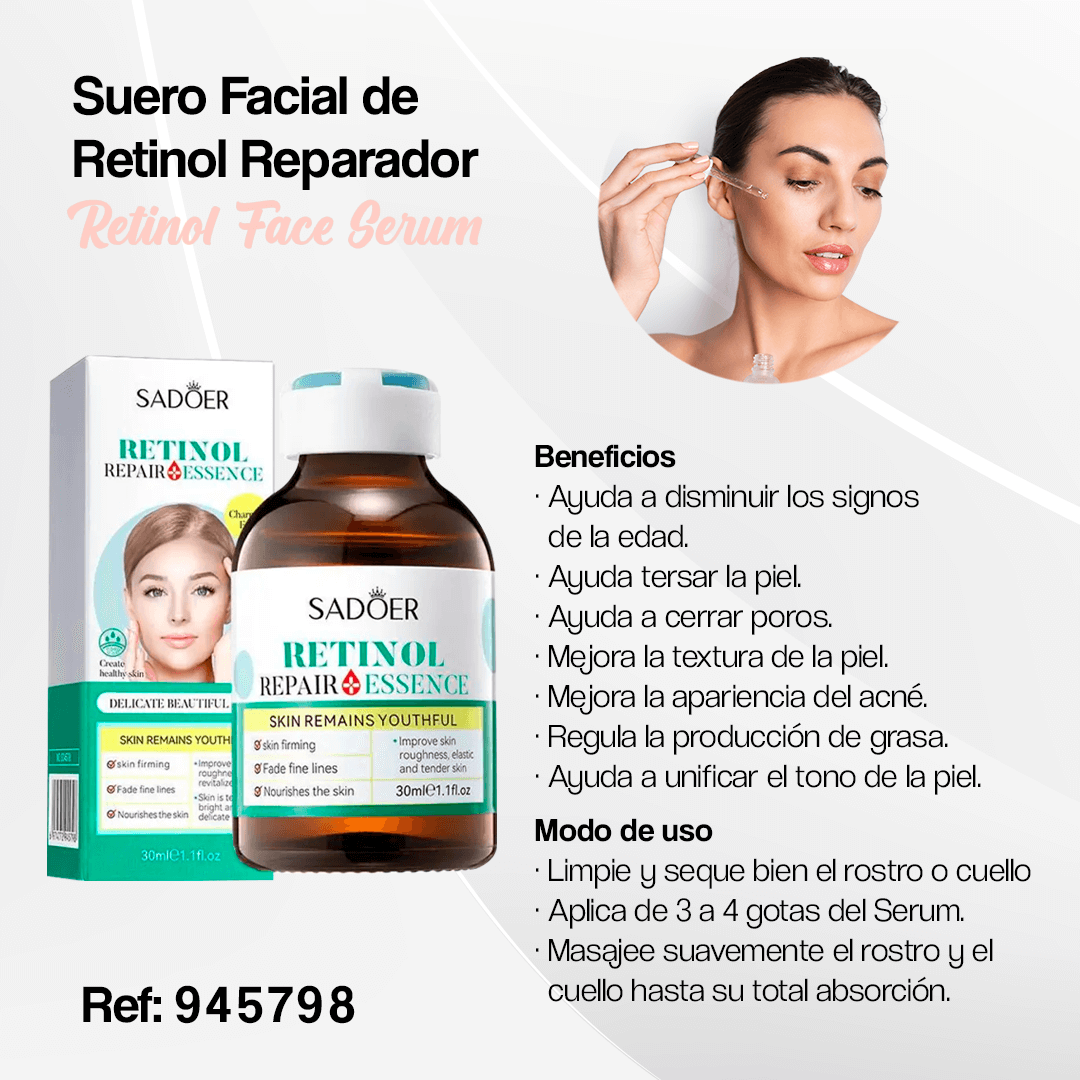 SUERO FACIAL DE RETINOL ELIMINADOR DE ARRUGAS ORIGINAL®