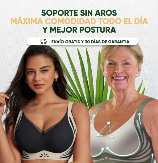 Soporte superior sin aros, Máxima comodidad todo el día y mejor postura.