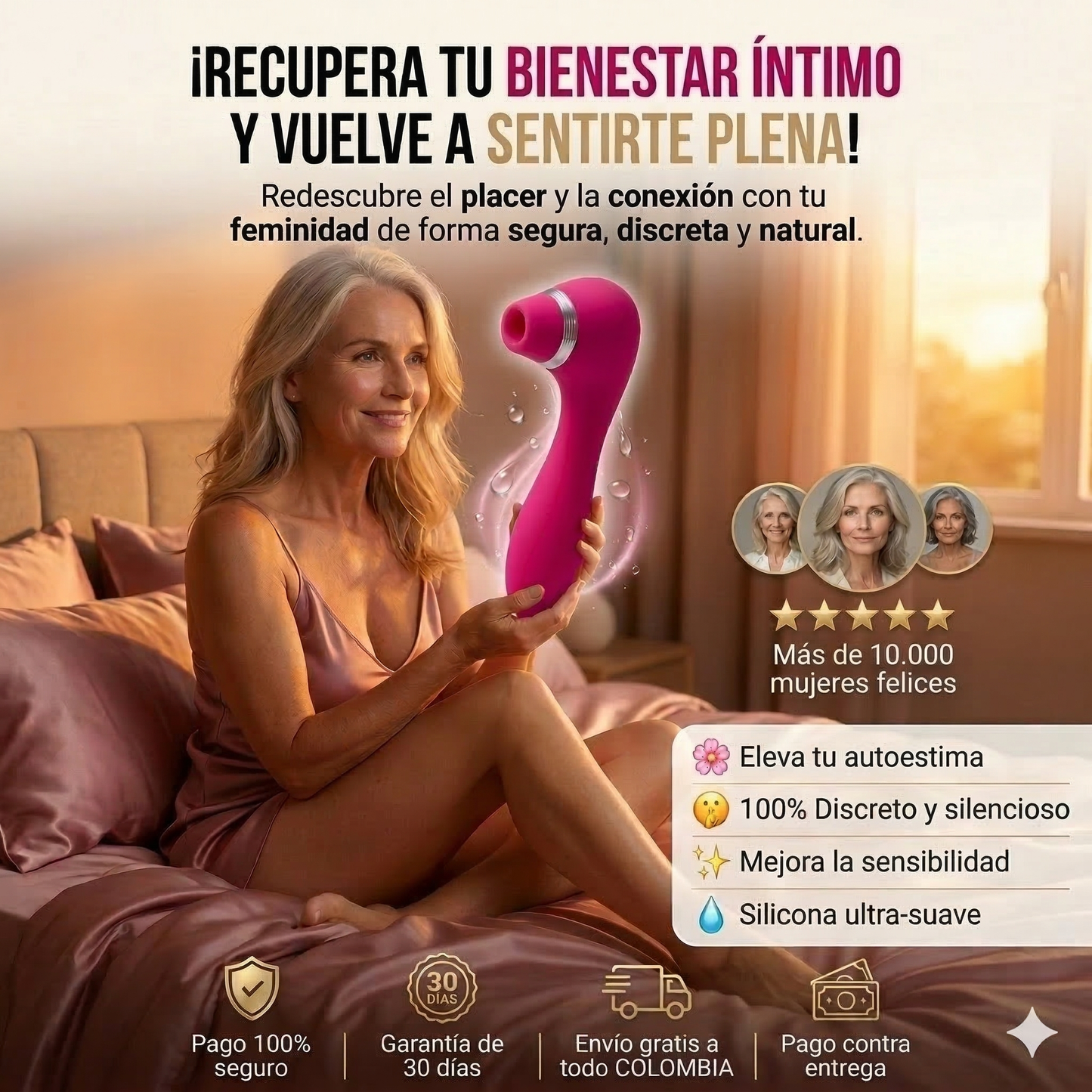 INTIMIDAD VIVA - Redescubre el placer y la conexión con tu feminidad de forma segura, discreta y natural.