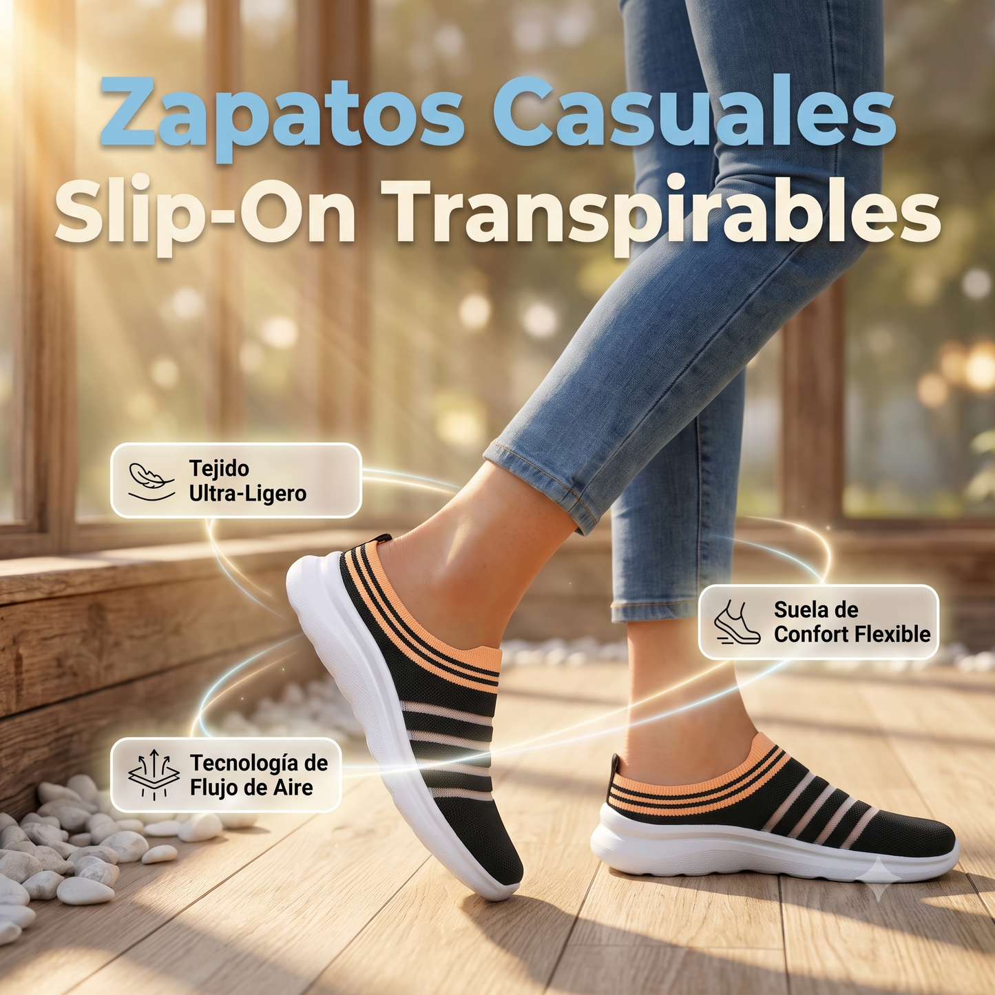 Zapatillas Deportivas Ultraligeras para Mujer | Malla Transpirable