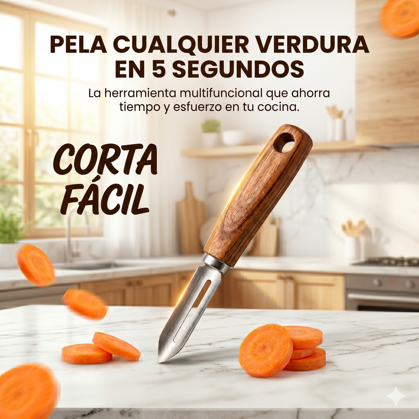 Corta Fácil – Pelador Multifuncional de Cocina