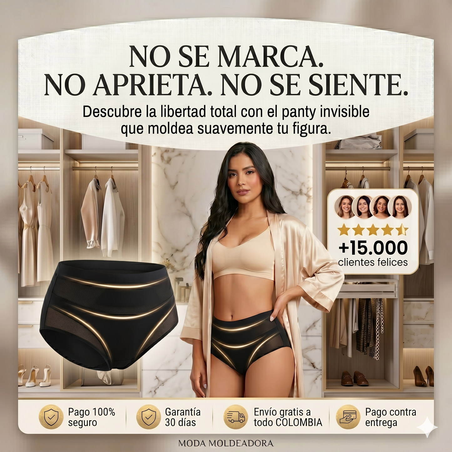 Panty Invisible Total - Transpirable, invisible y ultra cómodo todo el día✨