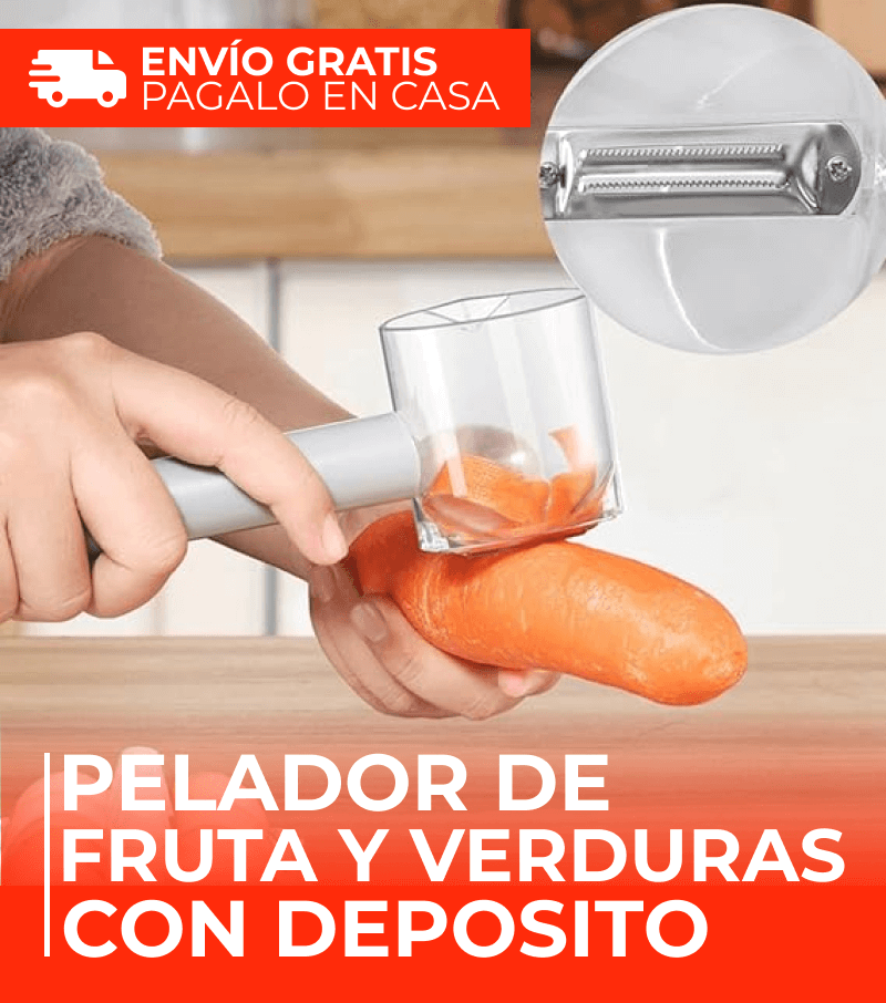 PELADOR DE FRUTA Y VERDURAS CON DEPOSITO
