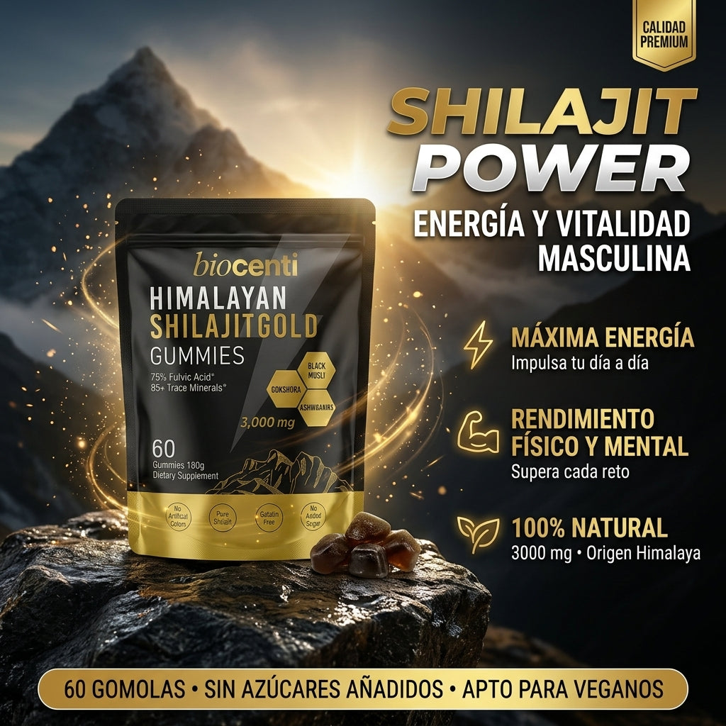 Shilajit Power – Energía y Vitalidad Masculina