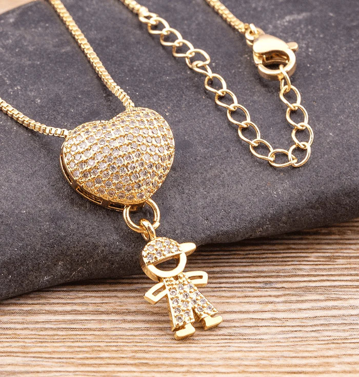 Collar Amor de Madre Chapado en Oro de 18k