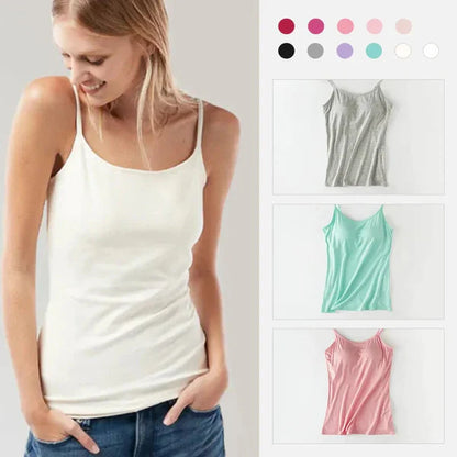 Camiseta Sin Mangas con Sujetador de Soporte Integrado