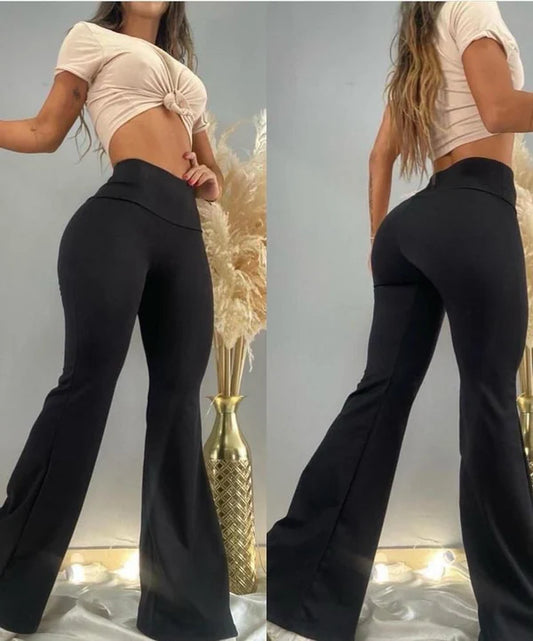 PANTALÓN LYCRA BELLAFIT 🍑 BOTACAMPANA