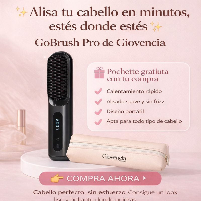 Cepillo alisador portátil Giovencia - GoBrush PRO