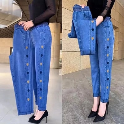 Jeans Bordados LoveFit™ ¡Confort y Estilo con un Toque de Amor!