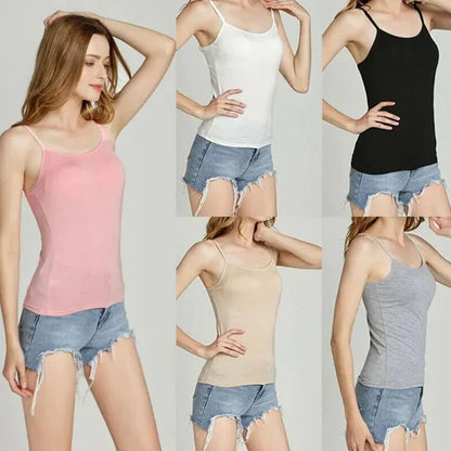 Camiseta Sin Mangas con Sujetador de Soporte Integrado