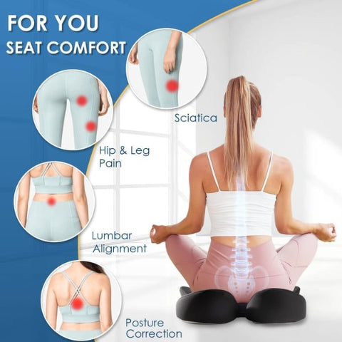Cojín ergonómico de espuma viscoelástica para asiento