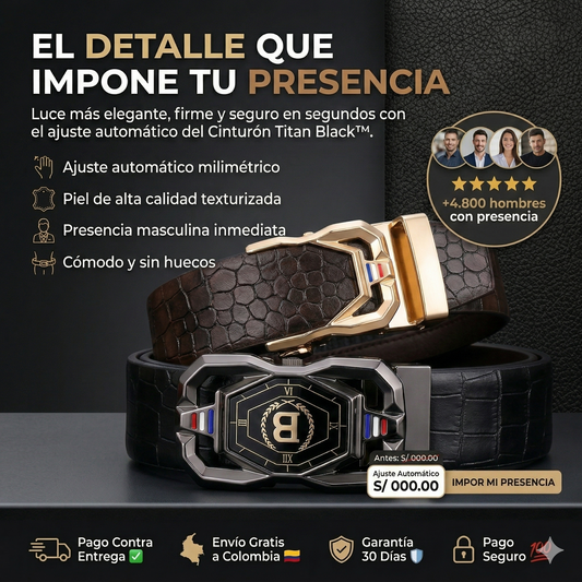 Cinturón Titan de Piel -  Fuerza, elegancia y ajuste perfecto.
