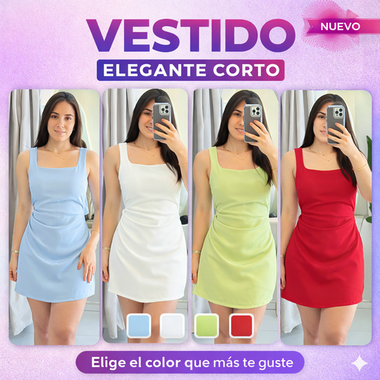 VESTIDO CORTO TIPO SHORT