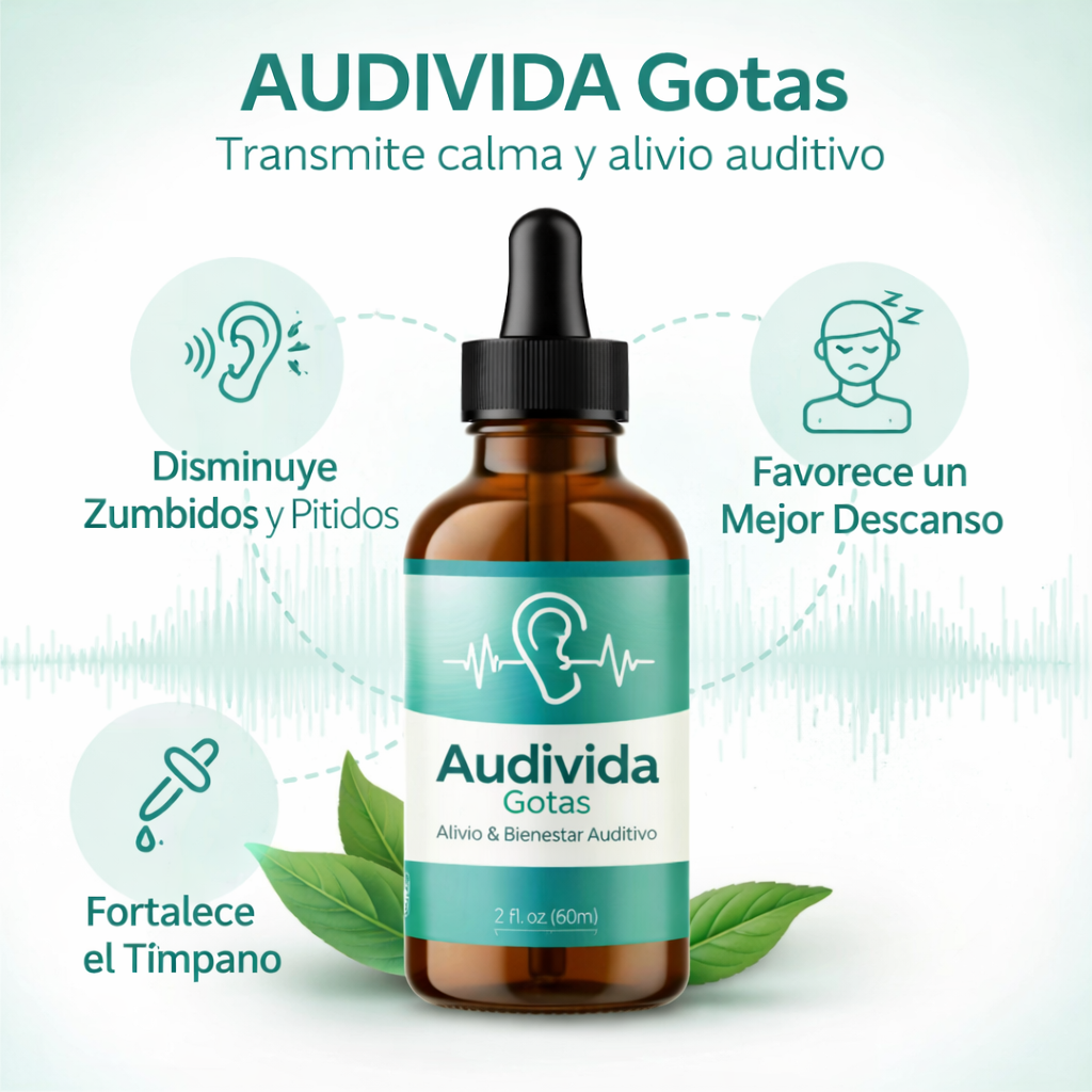 Audivida Gotas - Transmite calma y alivio auditivo.