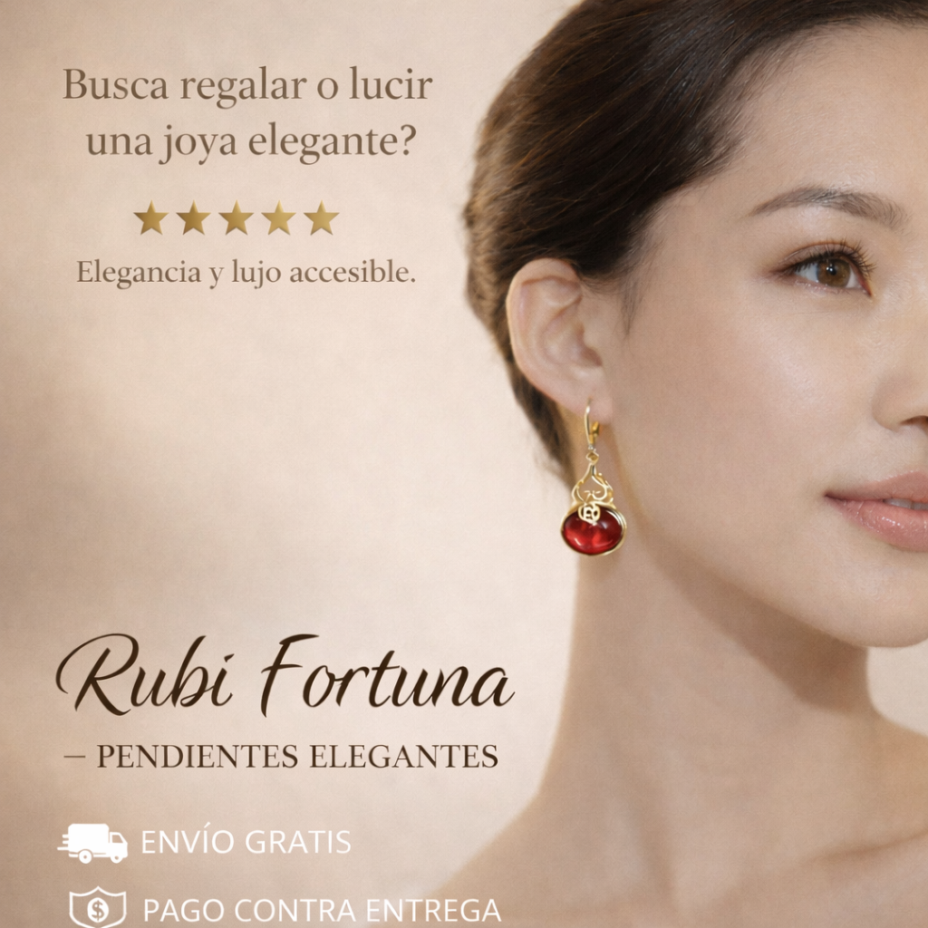 Rubí Fortuna – Pendientes Elegantes
