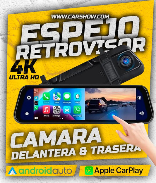 ESPEJO RETROVISOR CAMARA DELANTERA + CAMARA TRASERA | ORIGINAL