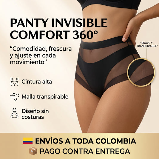 2x1 OFERTA Panty Invisible Comfort 360° – Cintura Alta, Suave y Transpirable