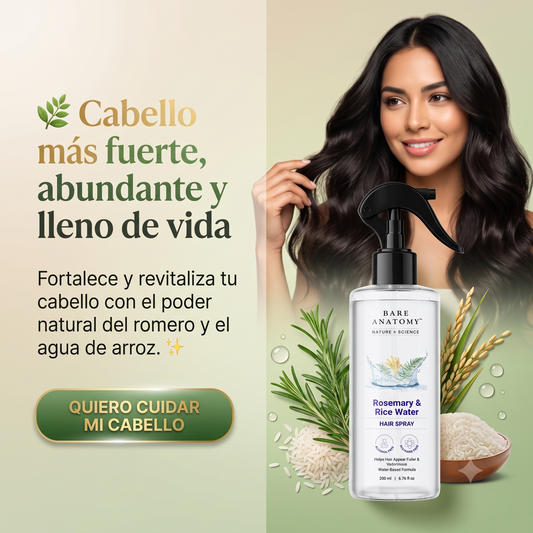 CABELLO NATURAL | Spray Natural de Romero para un Cabello Más Fuerte y Abundante