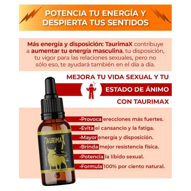 TAURIMAX - POTENCIALIZADOR SEXUAL ORIGINAL®