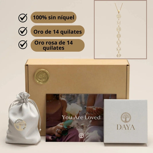 COLLAR 7 DIJES - TODO EN UNA SOLA PRENDA ORO LAMINADO
