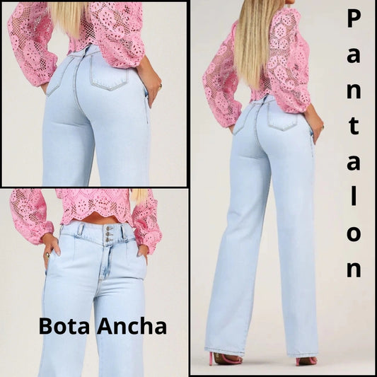 PANTALONES VAQUEROS BOTA ANCHA