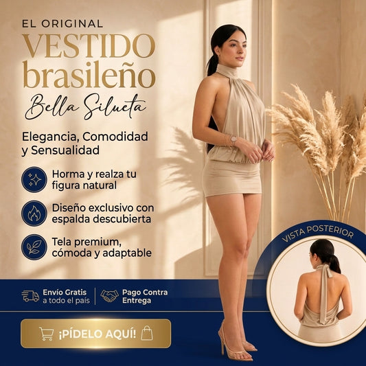 Vestido Brasileño Bella Silueta – Elegancia, Comodidad y Sensualidad