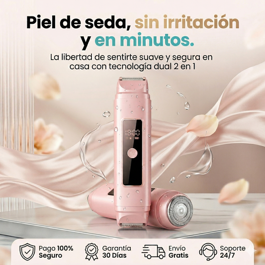 Depiladora Eléctrica 2 en 1 para Bikini y Cuerpo