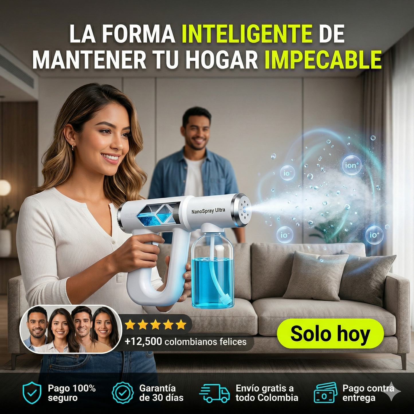 NanoSpray Ultra - Pulverizador Inteligente 👉 Cobertura uniforme sin exceso de humedad