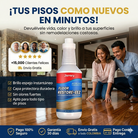 BrilloRenova Pisos - Devuélvele vida, color y brillo a tus pisos en minutos.