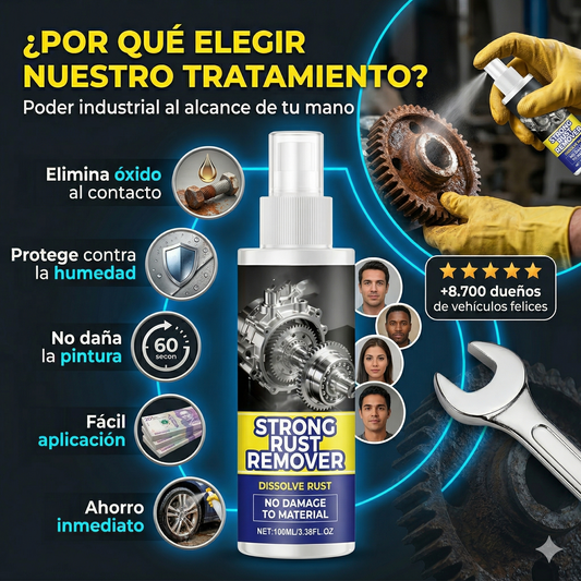 Tratamiento multifuncional contra el óxido - 🔩🛡️ Elimina el óxido, restaura el metal y protege tus piezas fácilmente 🚗