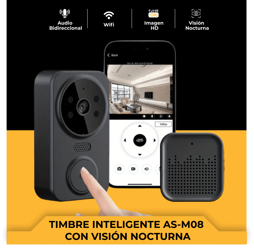 timbre con camara de vigilancia, videoportero 