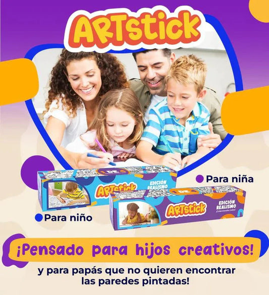 ART STICK® ROLLO DE DIBUJO PARA COLOREAR + ENVÍO GRATIS