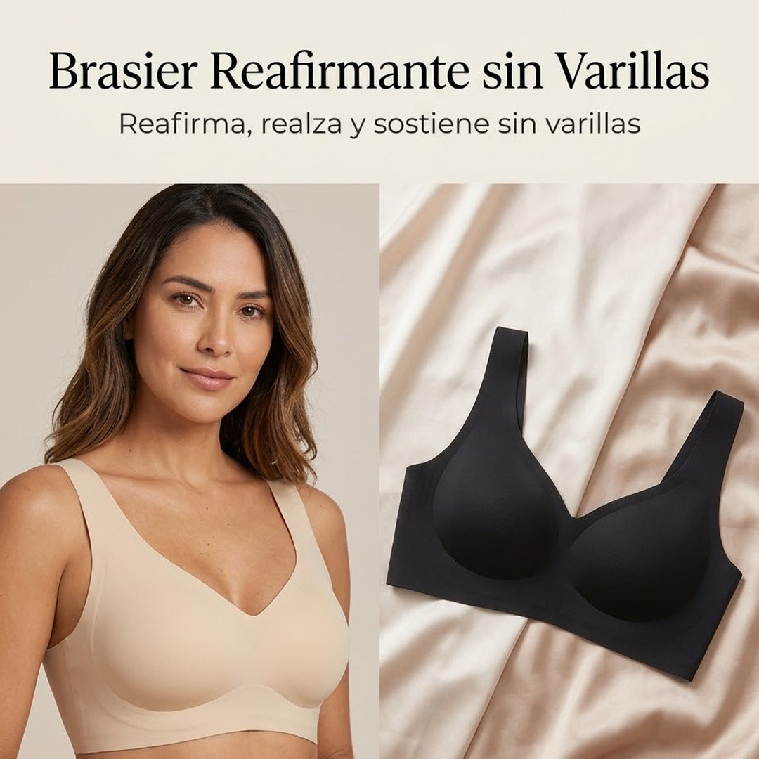 Brasier Reafirmante sin Varillas negro y beige