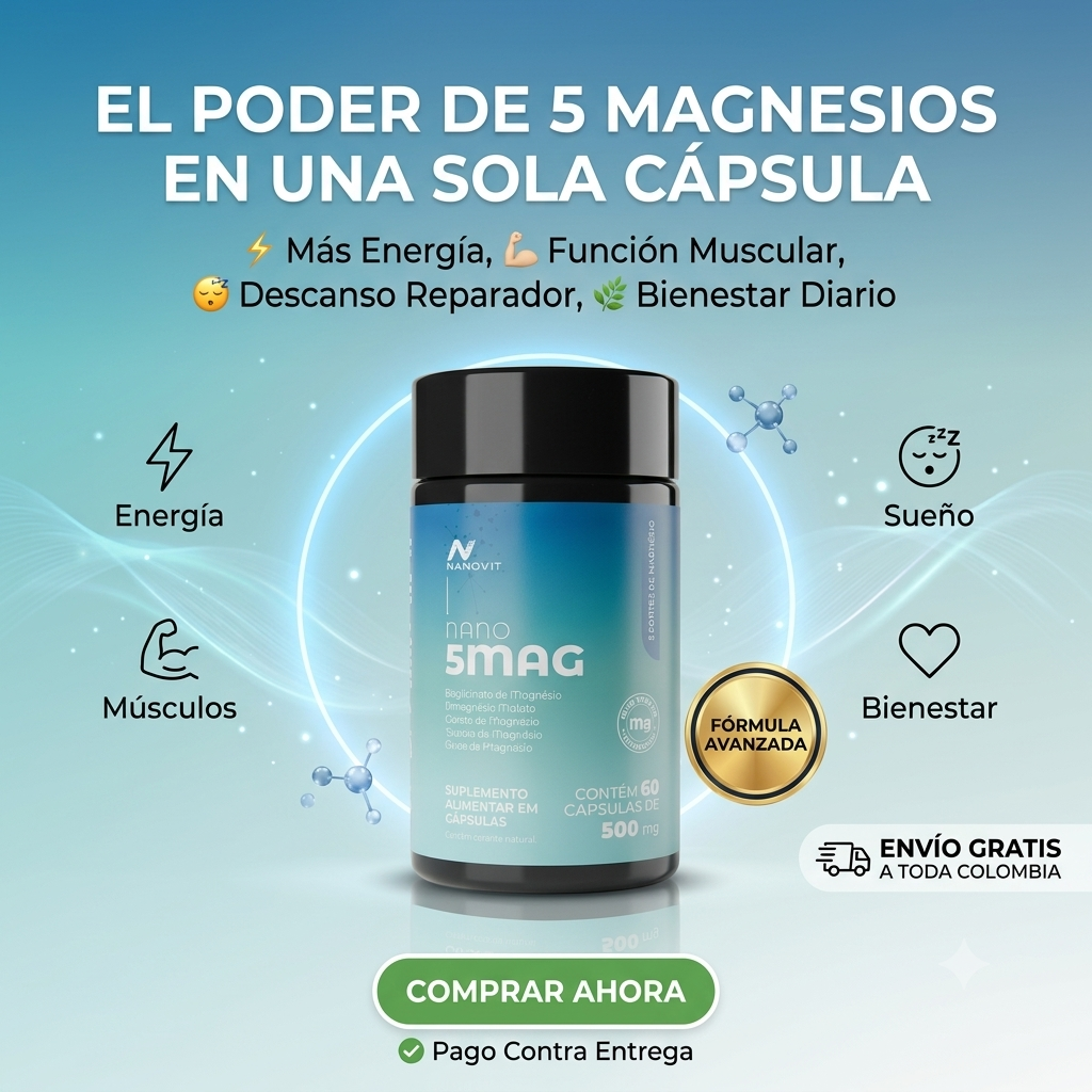 MAGNESIO ULTRA 5 | Complejo Avanzado de Cinco Magnesios