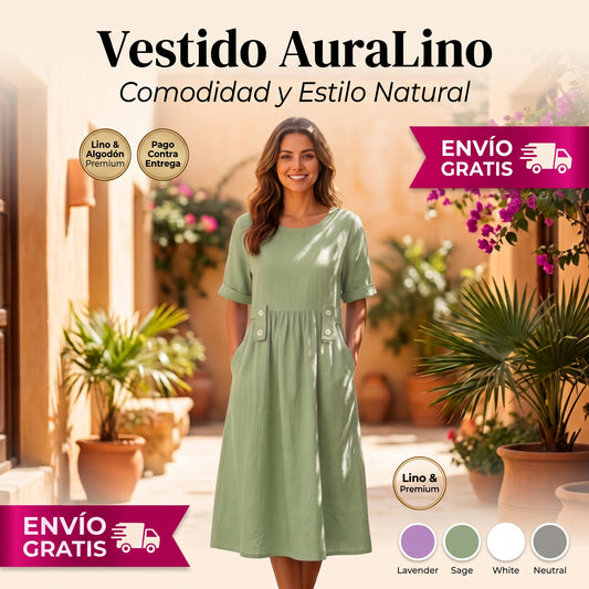 Vestido AuraLino – Comodidad y Estilo Natural