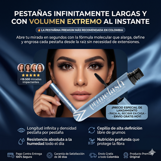 PrimeLash Mascara | Pestañas Infinitas ✨