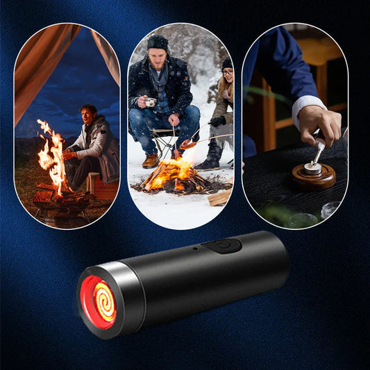 2X1 Oferta 🔥Encendedor WindFlare: Llama sin Llama, A Prueba de Viento y con Llavero