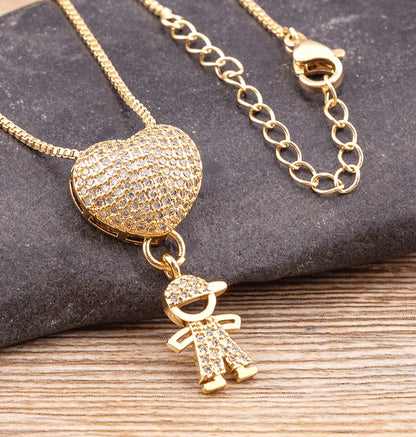 Collar Amor de Madre Chapado en Oro de 18k