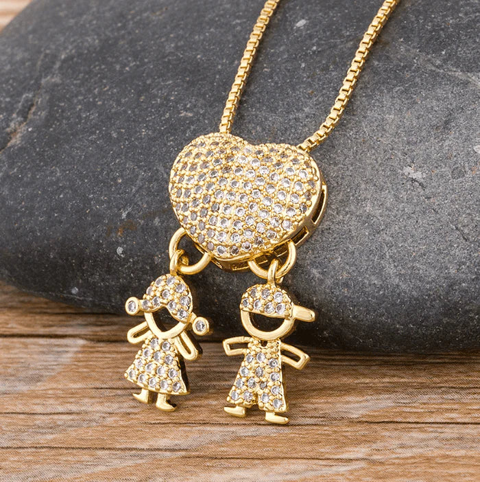Collar Amor de Madre Chapado en Oro de 18k