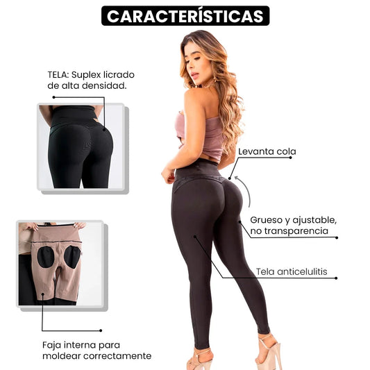 ✨ LEGGINS CON FAJA INTERNA, Levantan Tus Glúteos, Controlan Tu Abdomen y Moldean Tu Figura!🎁