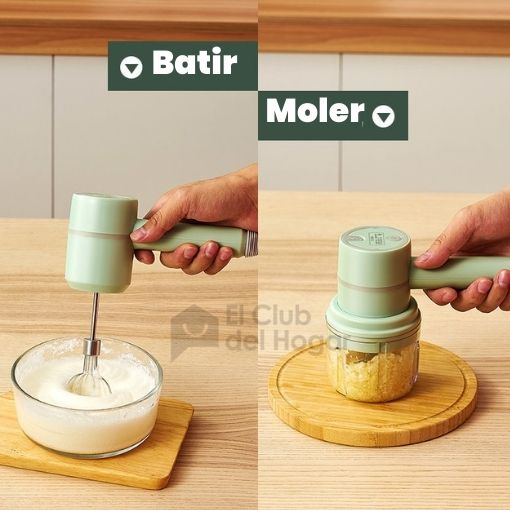PICADORA Y BATIDORA 4 EN 1 - ORIGINAL® | ⭐⭐⭐⭐⭐ - Noah Tienda